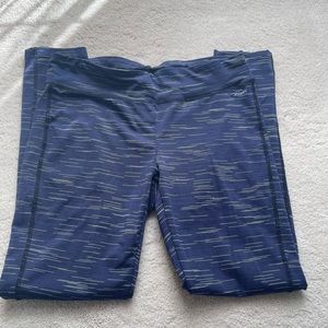 Jockey Legging Sz L Blue Spacedye